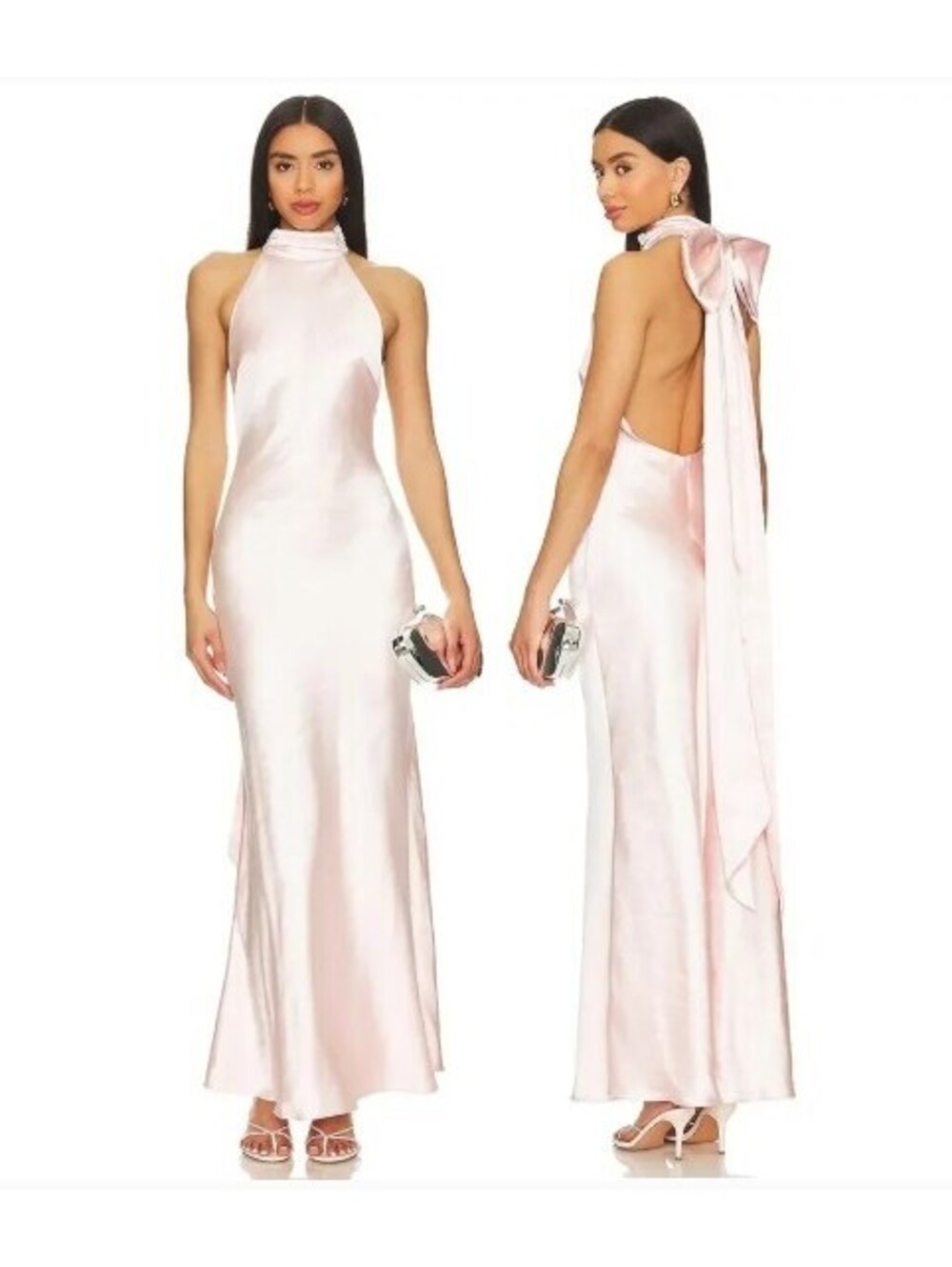 MISHA x REVOLVE Evianna Gown in Rosewater Pink